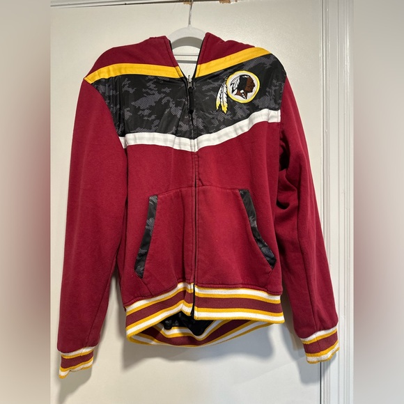 Washington Redskins Black Ops Reversible Full Zip Hooded Jacket. NFL - Picture 1 of 11